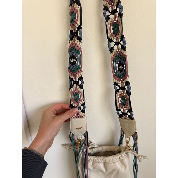 Zadig & Voltaire Rock to go Leather Macrame Crossbody Bag NWT - Picture 10 of 10